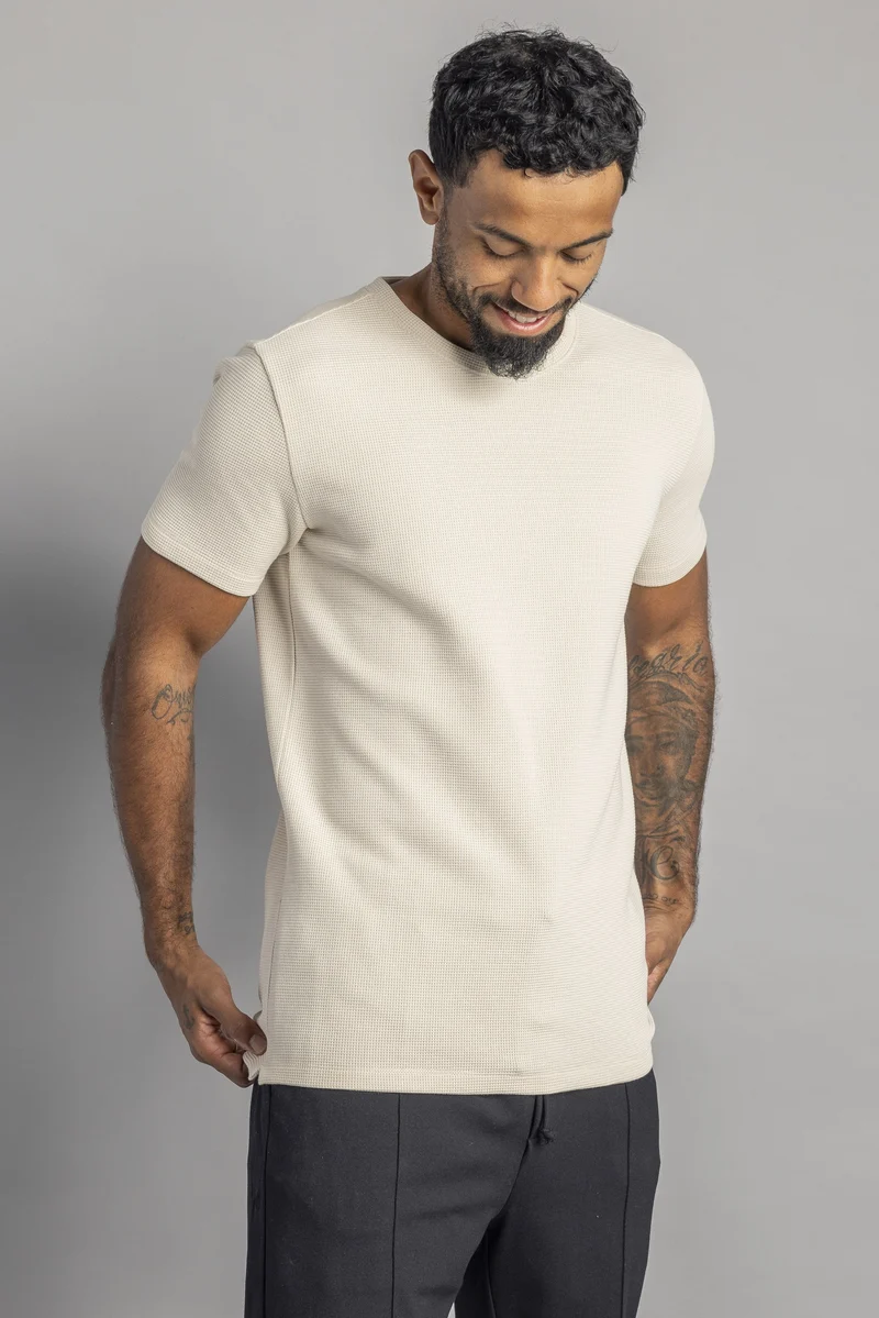 Waffle Piqué T-Shirt aus Bio Baumwolle von Dirts