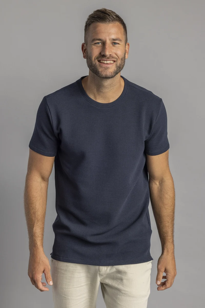 Waffle Piqué T-Shirt aus Bio Baumwolle von Dirts