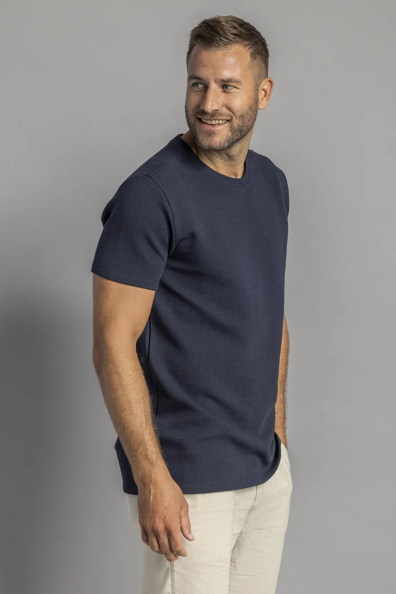 Waffle Piqué T-Shirt aus Bio Baumwolle von Dirts
