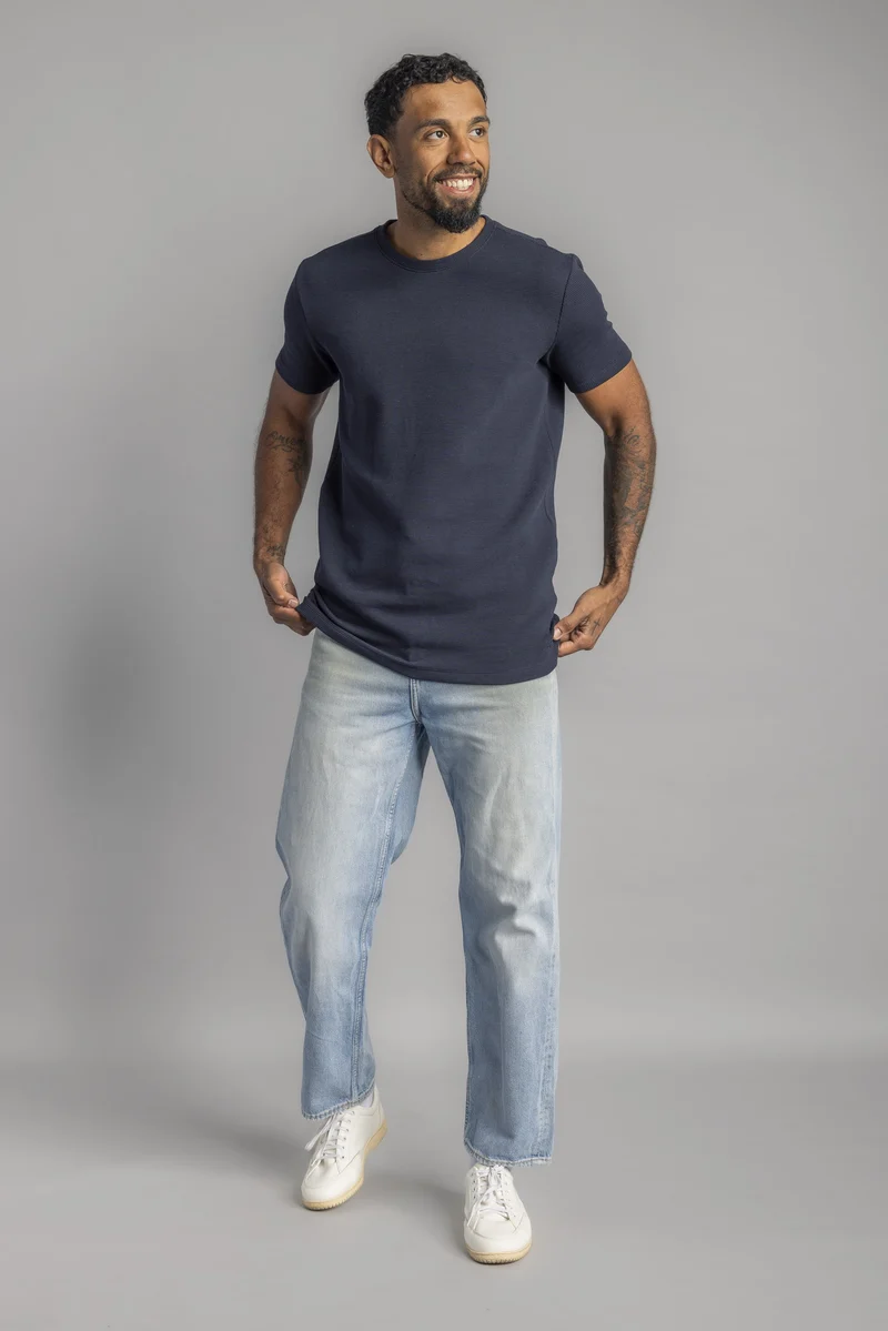 Waffle Piqué T-Shirt aus Bio Baumwolle von Dirts