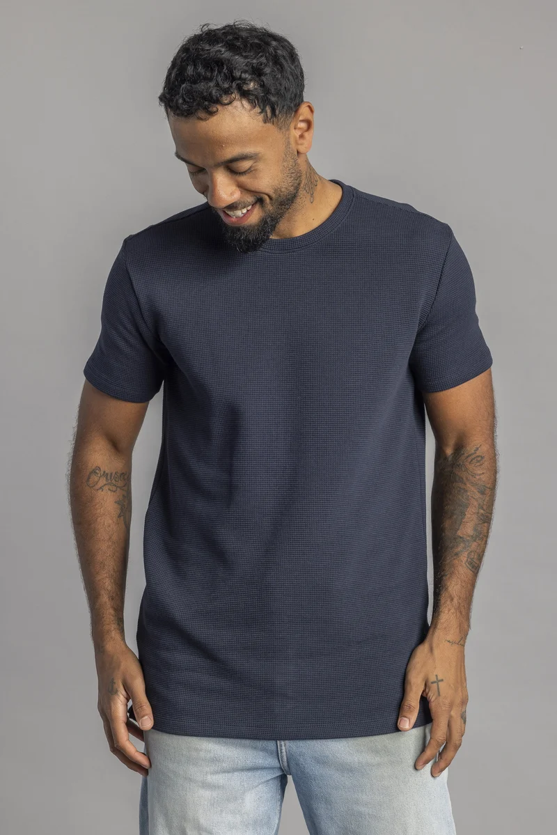 Waffle Piqué T-Shirt aus Bio Baumwolle von Dirts