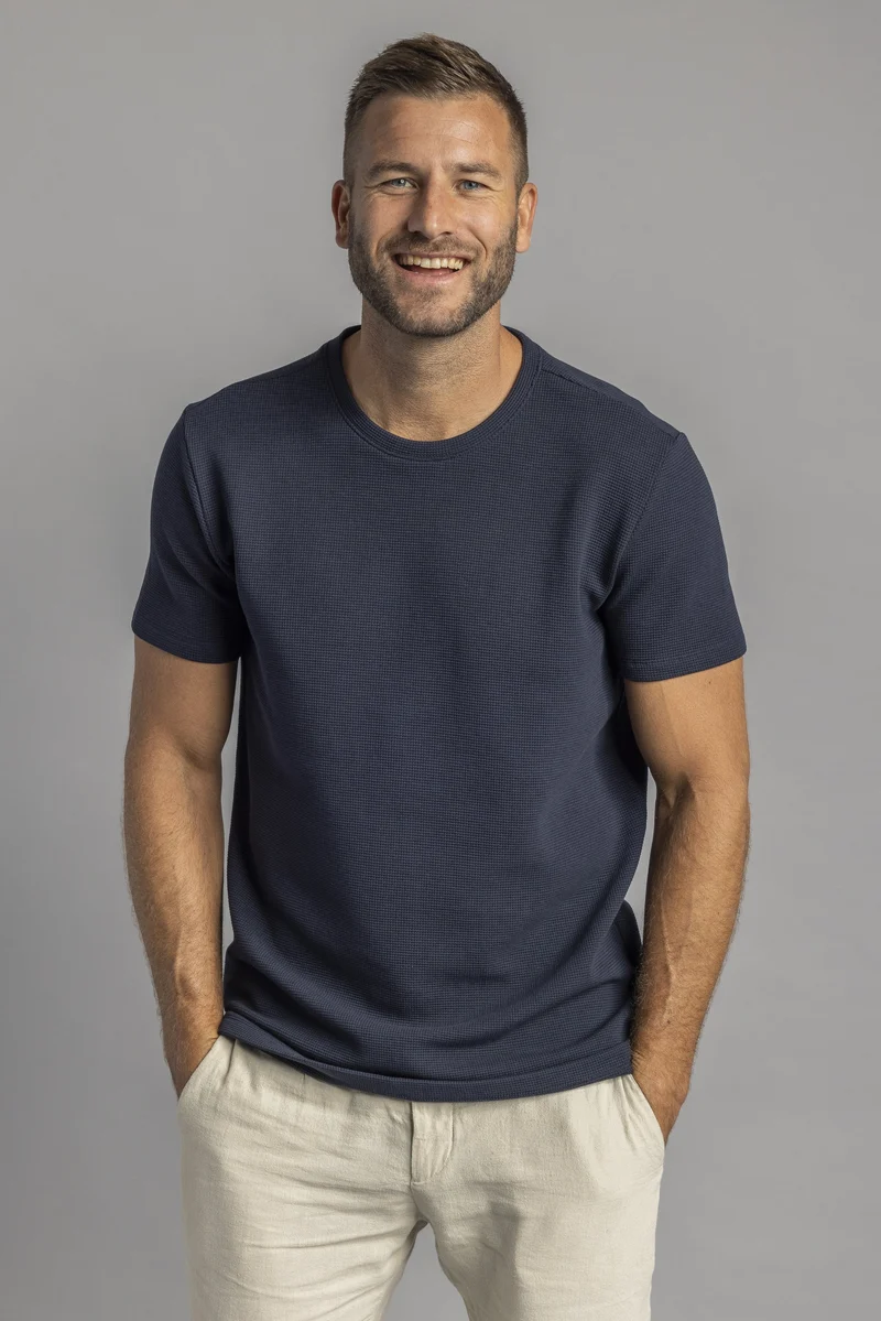 Waffle Piqué T-Shirt aus Bio Baumwolle von Dirts