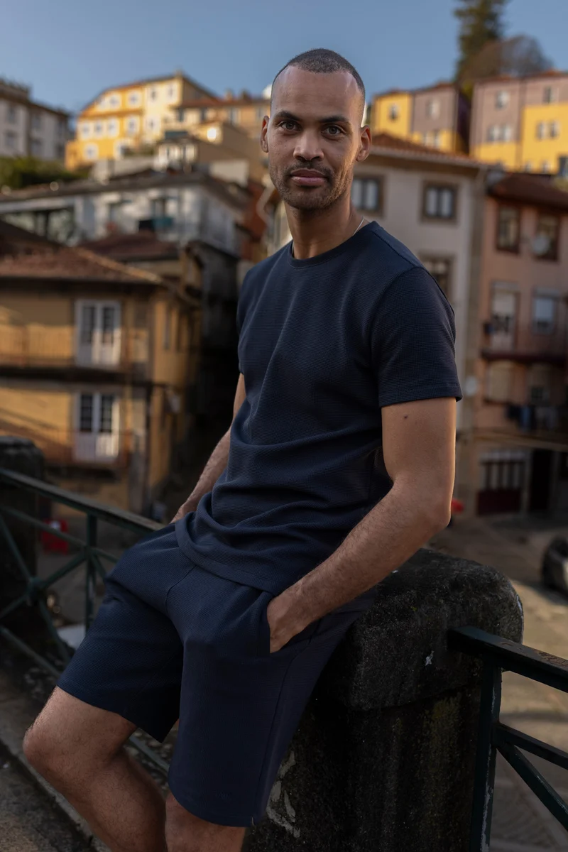 Waffle Piqué T-Shirt aus Bio Baumwolle von Dirts