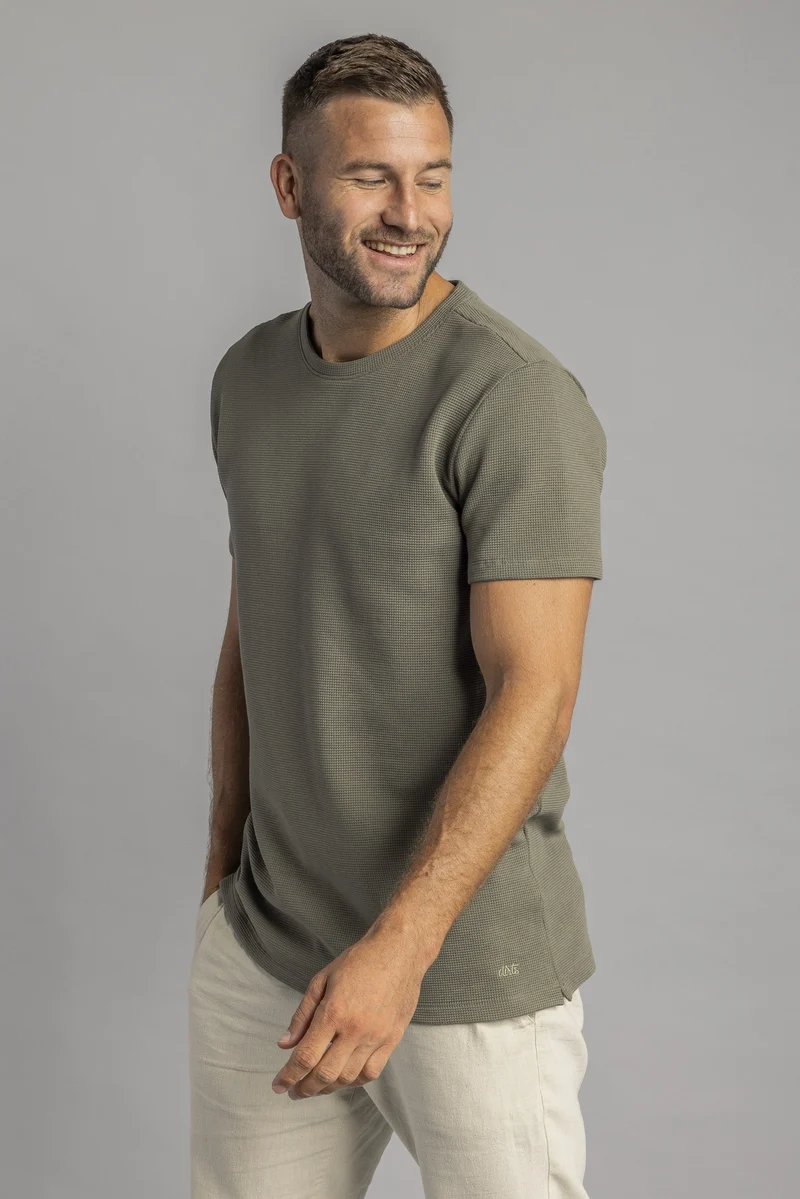 Waffle Piqué T-Shirt aus Bio Baumwolle von Dirts