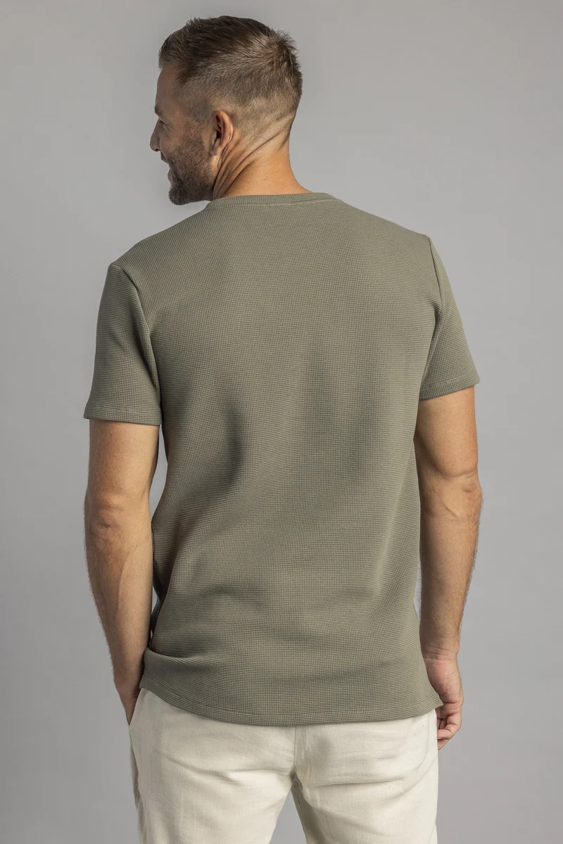 Waffle Piqué T-Shirt aus Bio Baumwolle von Dirts