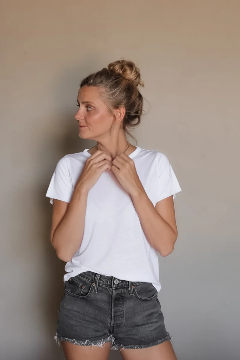 Weisses T-Shirt BALI aus 100% Tencel von Pura Clothing