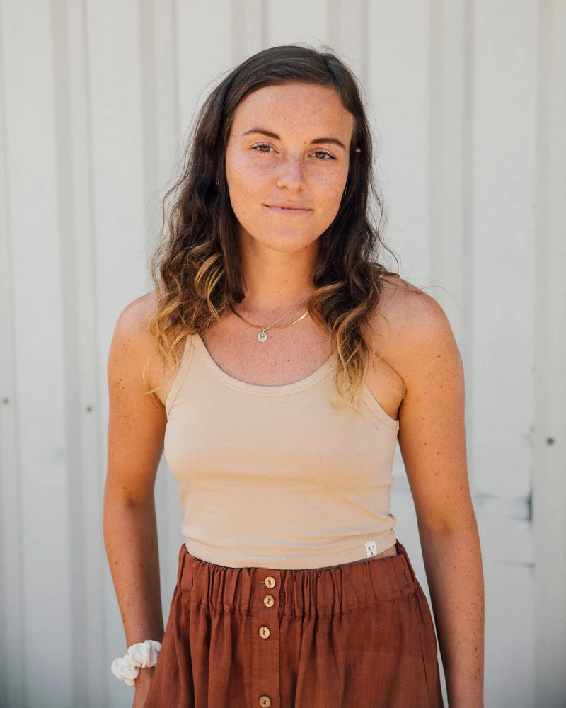 Weisses Crop Top ecru aus Bio-Baumwolle von Matona