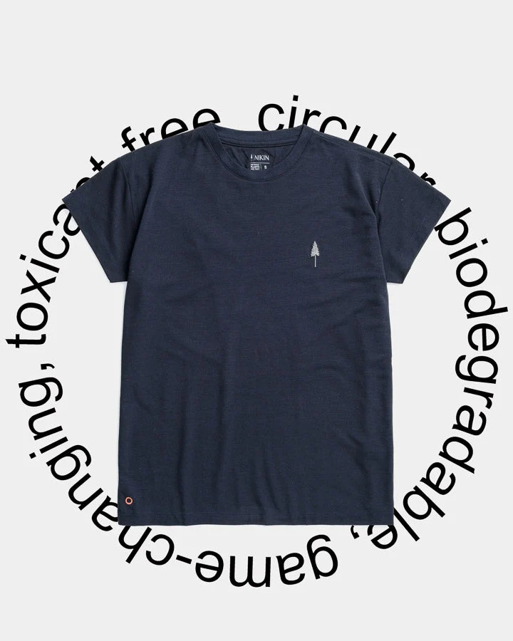 Dunkelblaues T-Shirt TreeShirt Circular aus NaNea von Nikin