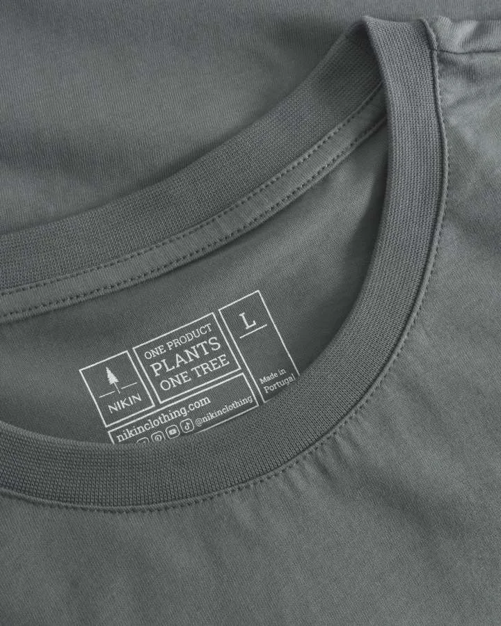 Grünes T-Shirt TreeShirt Plain aus 100% Bio Baumwolle von Nikin