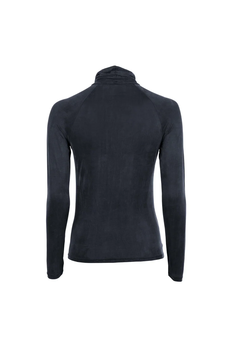 Schwarzes Rollkragen-Top aus Cupro von MOYA KALA