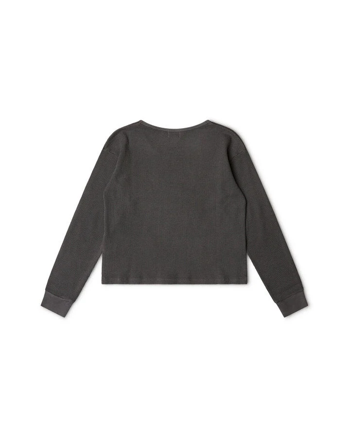 Graues Langarmshirt graphite aus Baumwolle von Matona