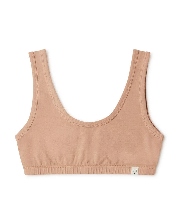 Orange-brauner BH terracotta aus Bio-Baumwolle von Matona
