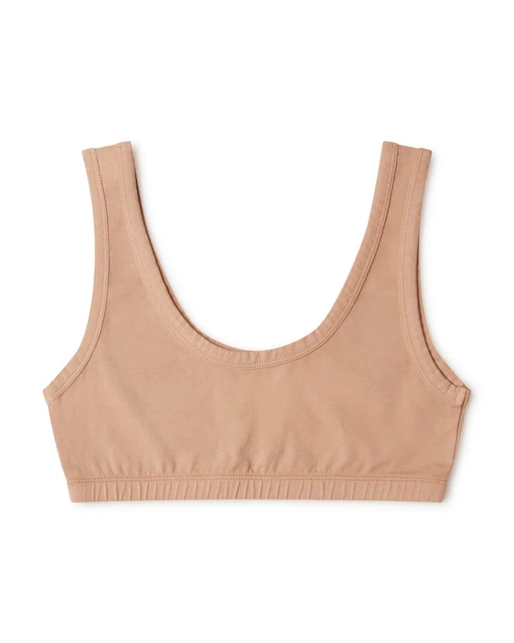 Orange-brauner BH terracotta aus Bio-Baumwolle von Matona