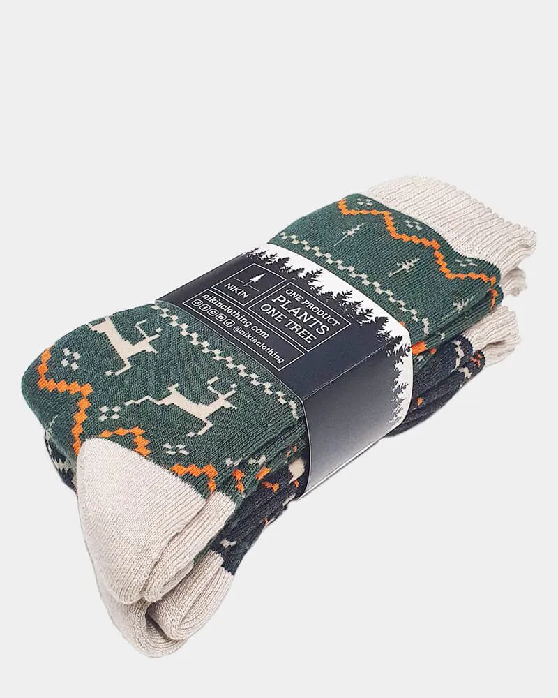 Bunte Socken TreeSocks Cosy Nordic aus Bambus-Viskose von Nikin