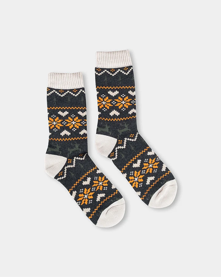 Bunte Socken TreeSocks Cosy Nordic aus Bambus-Viskose von Nikin