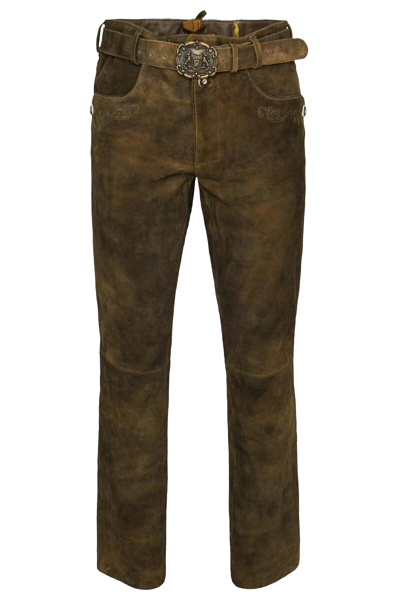 Herren Lederhose lang