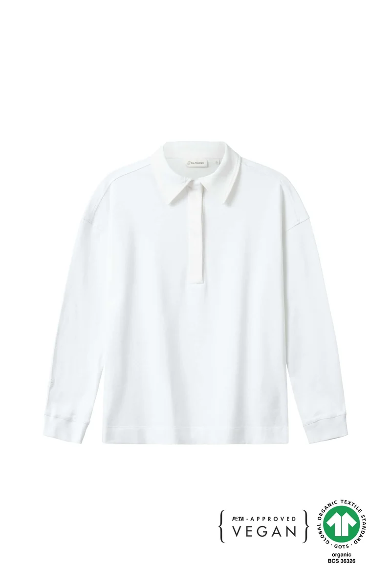 Longsleeve Juna Weiss aus Bio Baumwolle von Saltwasser