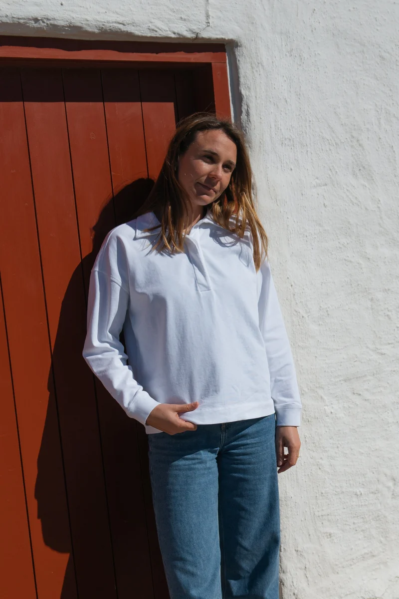 Longsleeve Juna Weiss aus Bio Baumwolle von Saltwasser