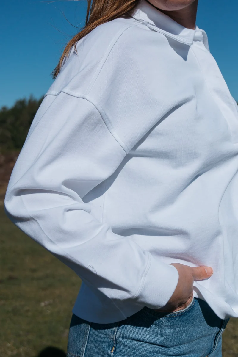 Longsleeve Juna Weiss aus Bio Baumwolle von Saltwasser