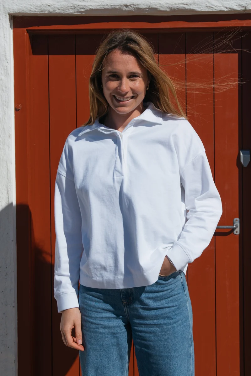 Longsleeve Juna Weiss aus Bio Baumwolle von Saltwasser
