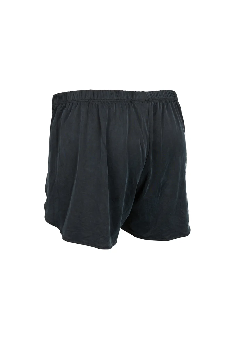 Schwarze Lounge Shorts aus Cupro von MOYA KALA