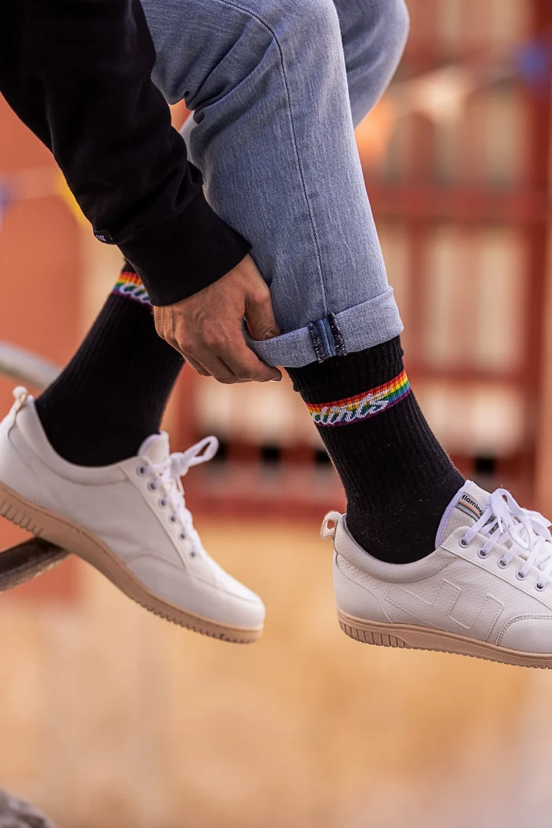 Bunte Socken Rainbow aus Bio-Baumwolle von DIRTS