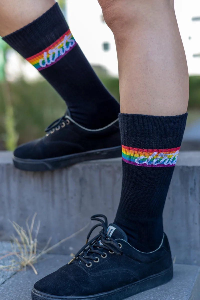 Bunte Socken Rainbow aus Bio-Baumwolle von DIRTS