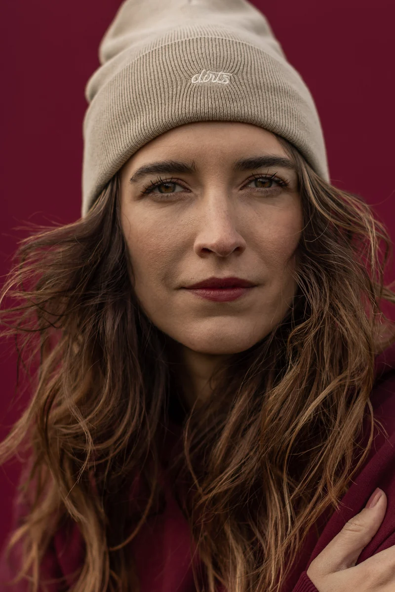 Dunkel-blaue Beanie Classic aus 100% Bio-Baumwolle von DIRTS