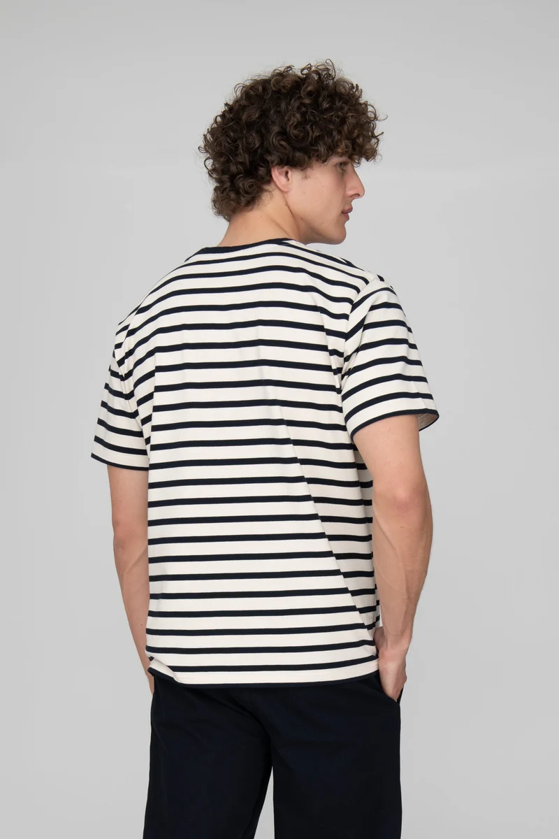Heavy T-Shirt Jasper Navy-Striped