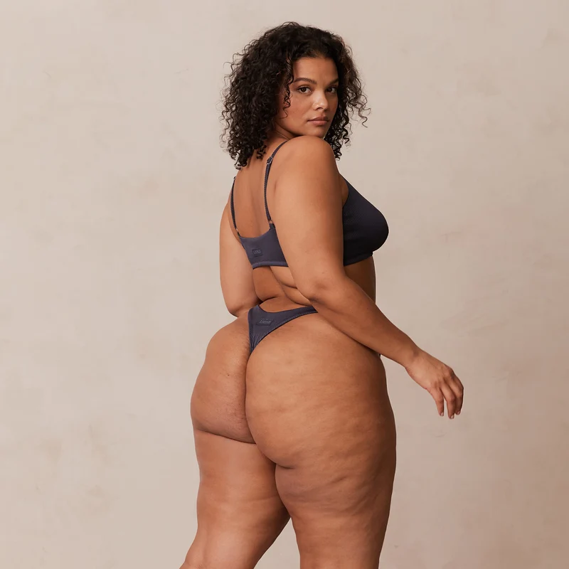 Ribbed Triangle BH - Dunkelgrau