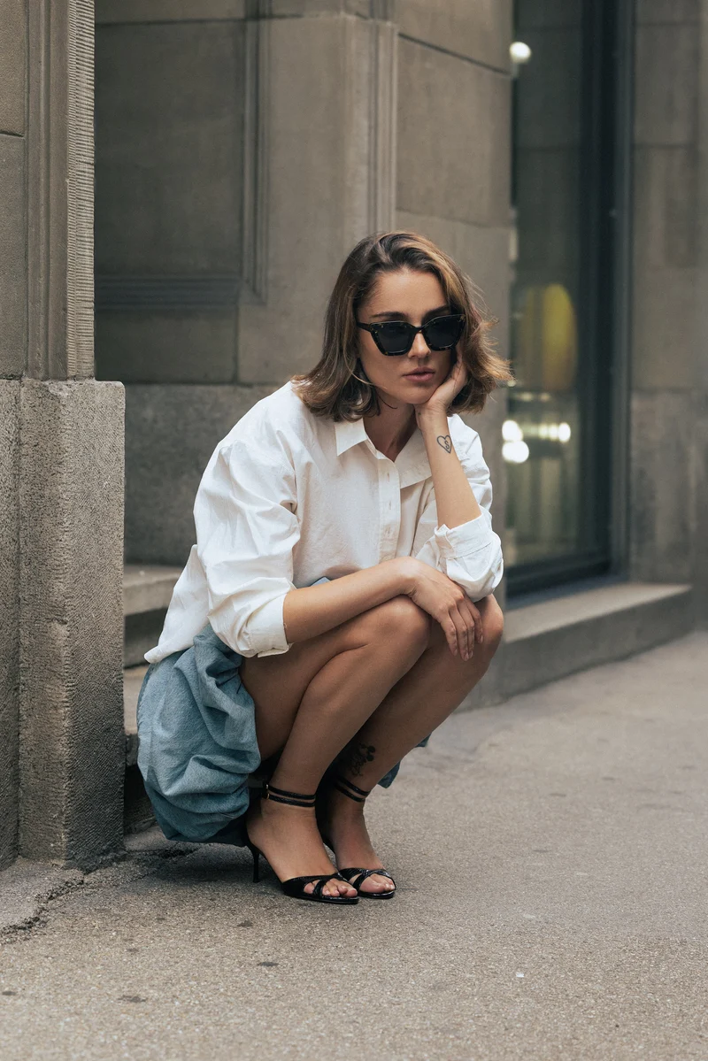 Schwarze High Heels 12:30 pm Summer lunch aus Python Specchio von Bikkou