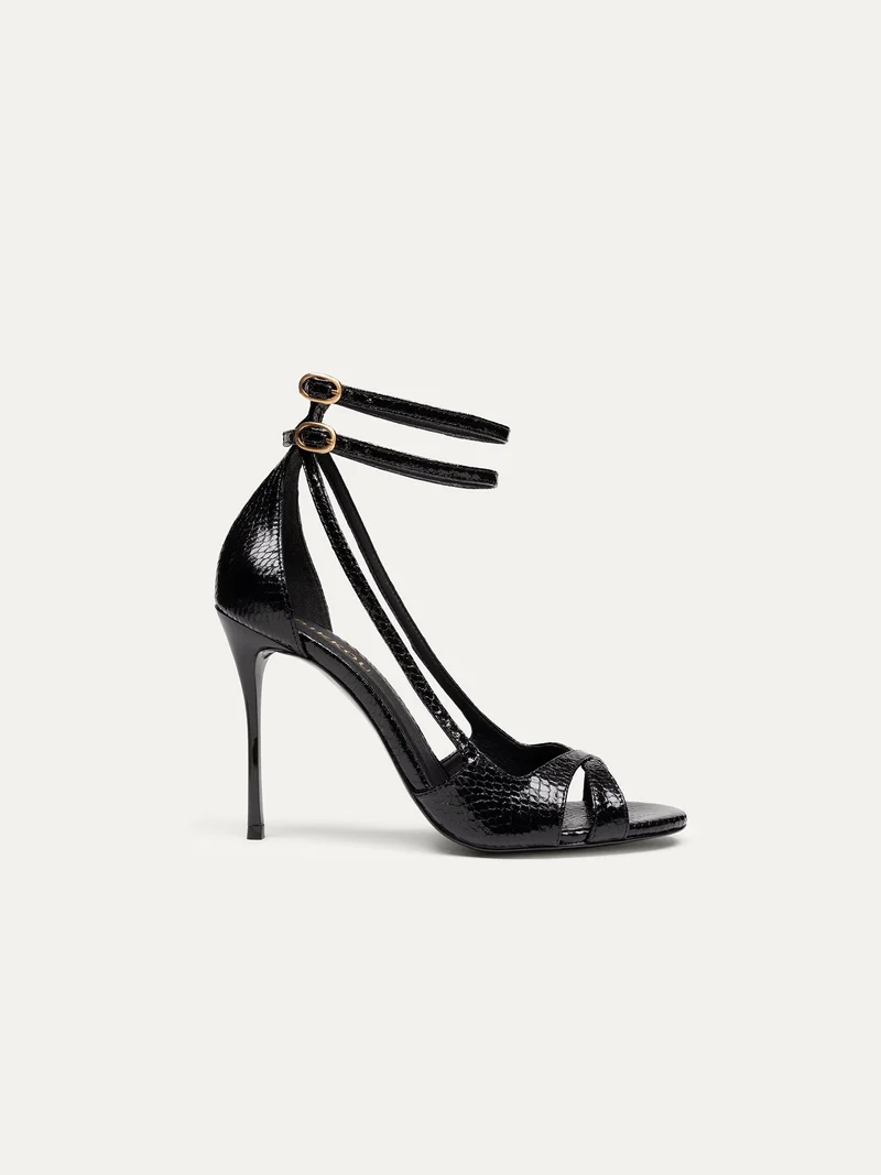 Schwarze High Heels 2 am Dancing in the club aus Python specchio von Bikkou