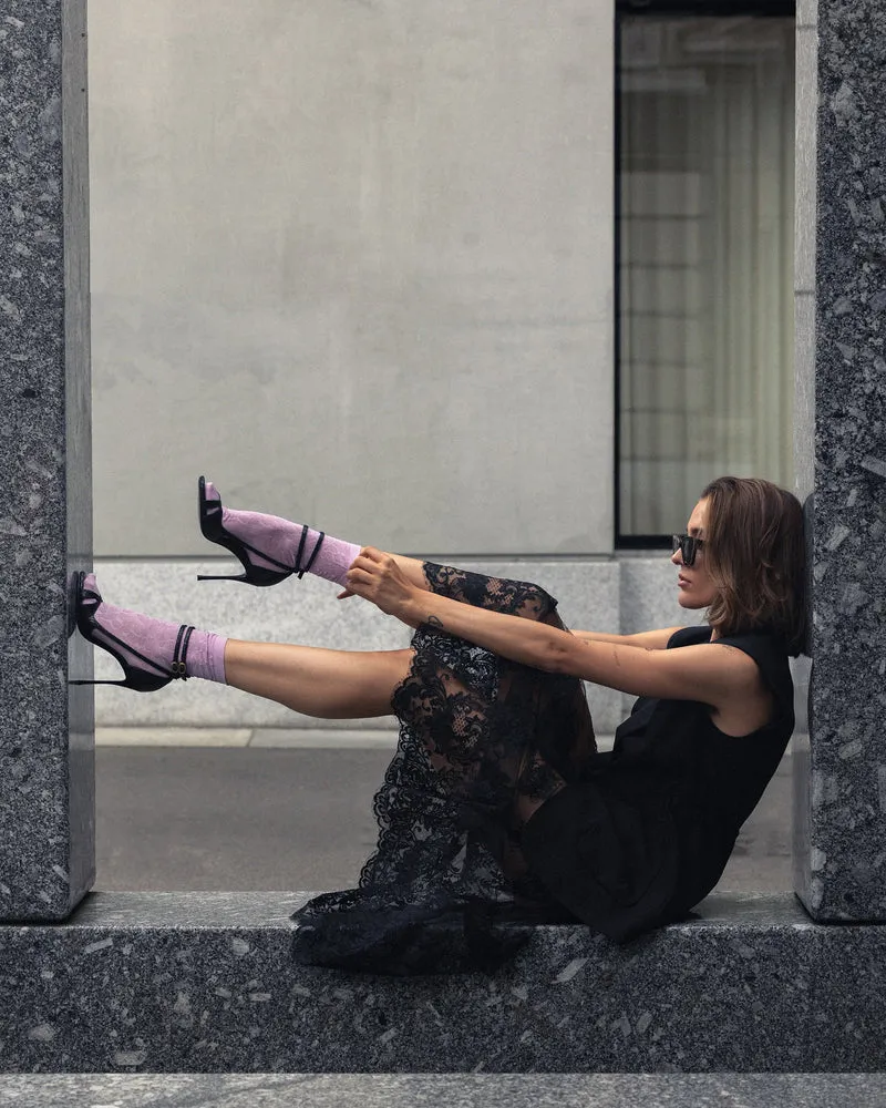 Schwarze High Heels 2 am Dancing in the club aus Python specchio von Bikkou
