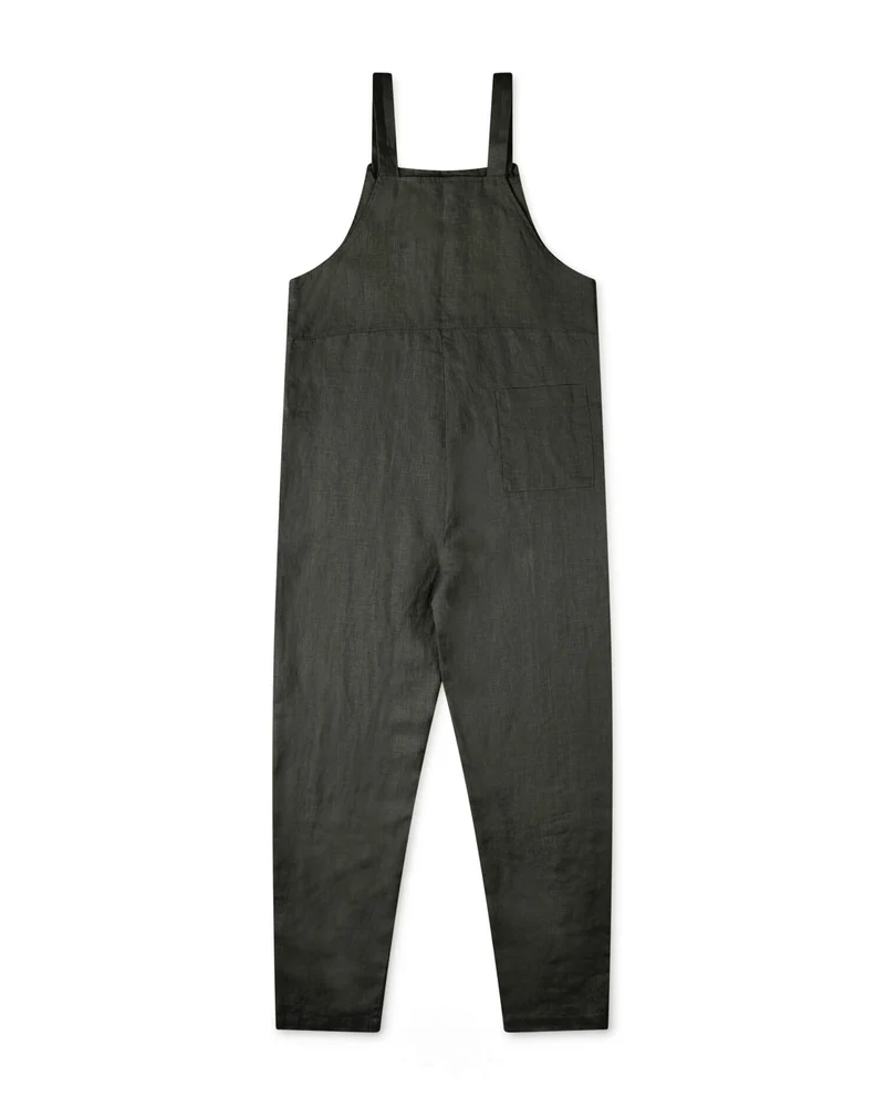 Linen Overall black