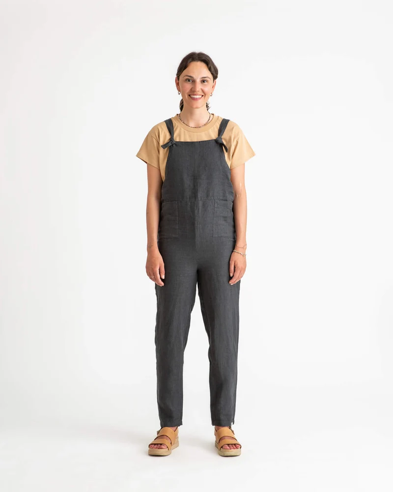 Linen Overall black