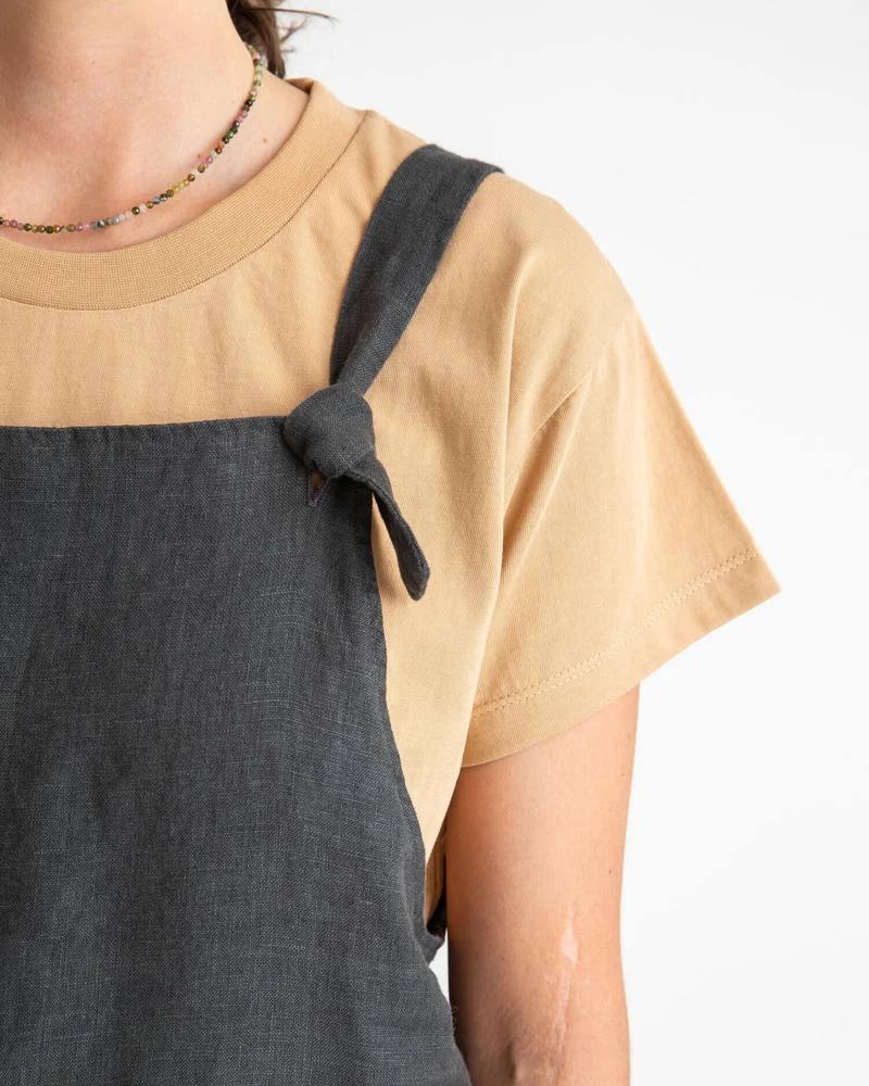Linen Overall black