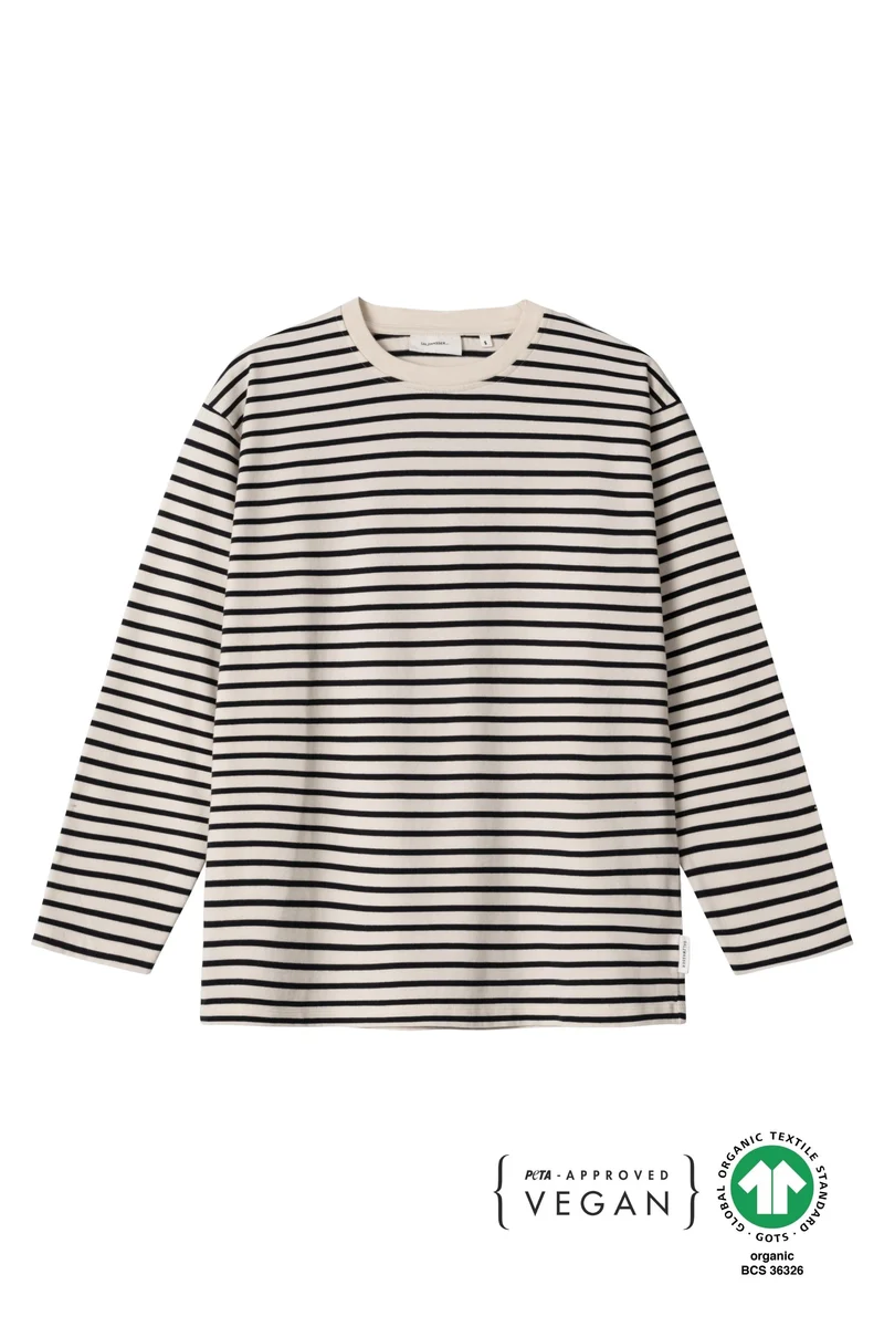 Longsleeve Stina naturweiss-marine
