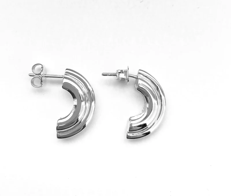 Kleiner halber Creolenring PNEUS