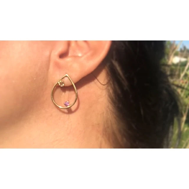 "A drop in the Ocean" Ohrringe mit Zirkonia