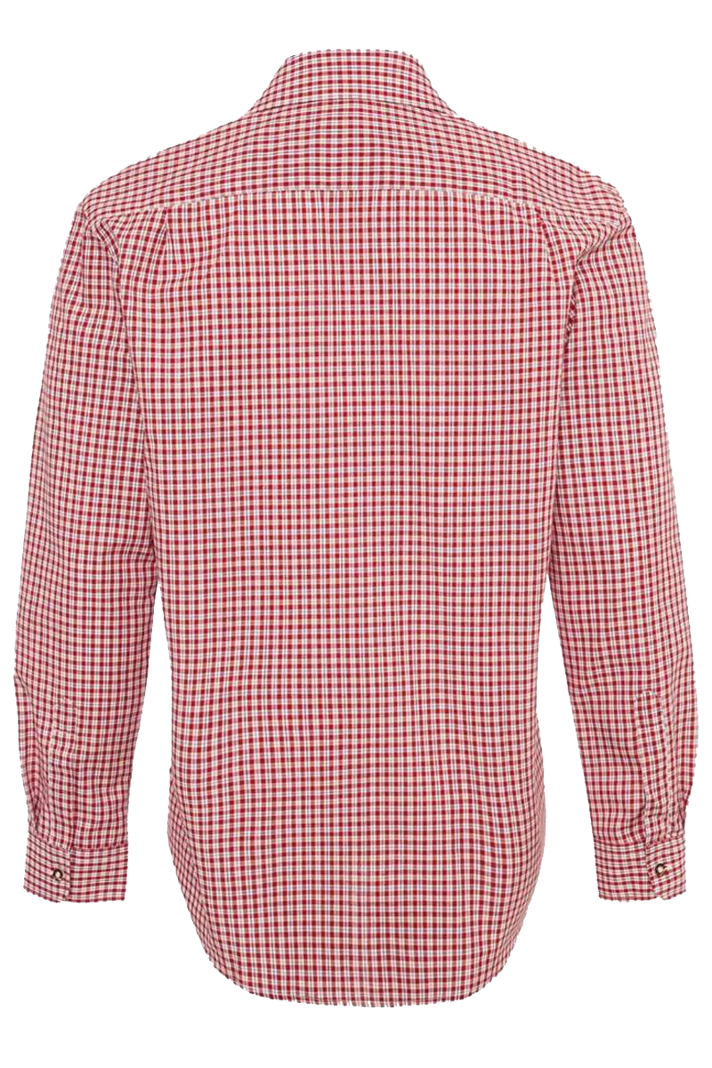Herren Trachten-Krempelarm-Hemd Regular Fit