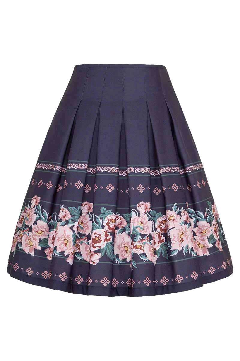 Trachtenrock mit Blumenprint