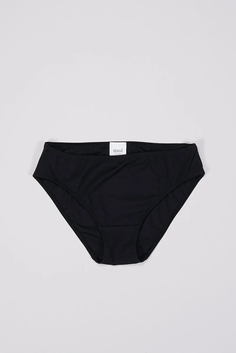 Slip in schwarz aus natürlichem MicroModal von moi-basics