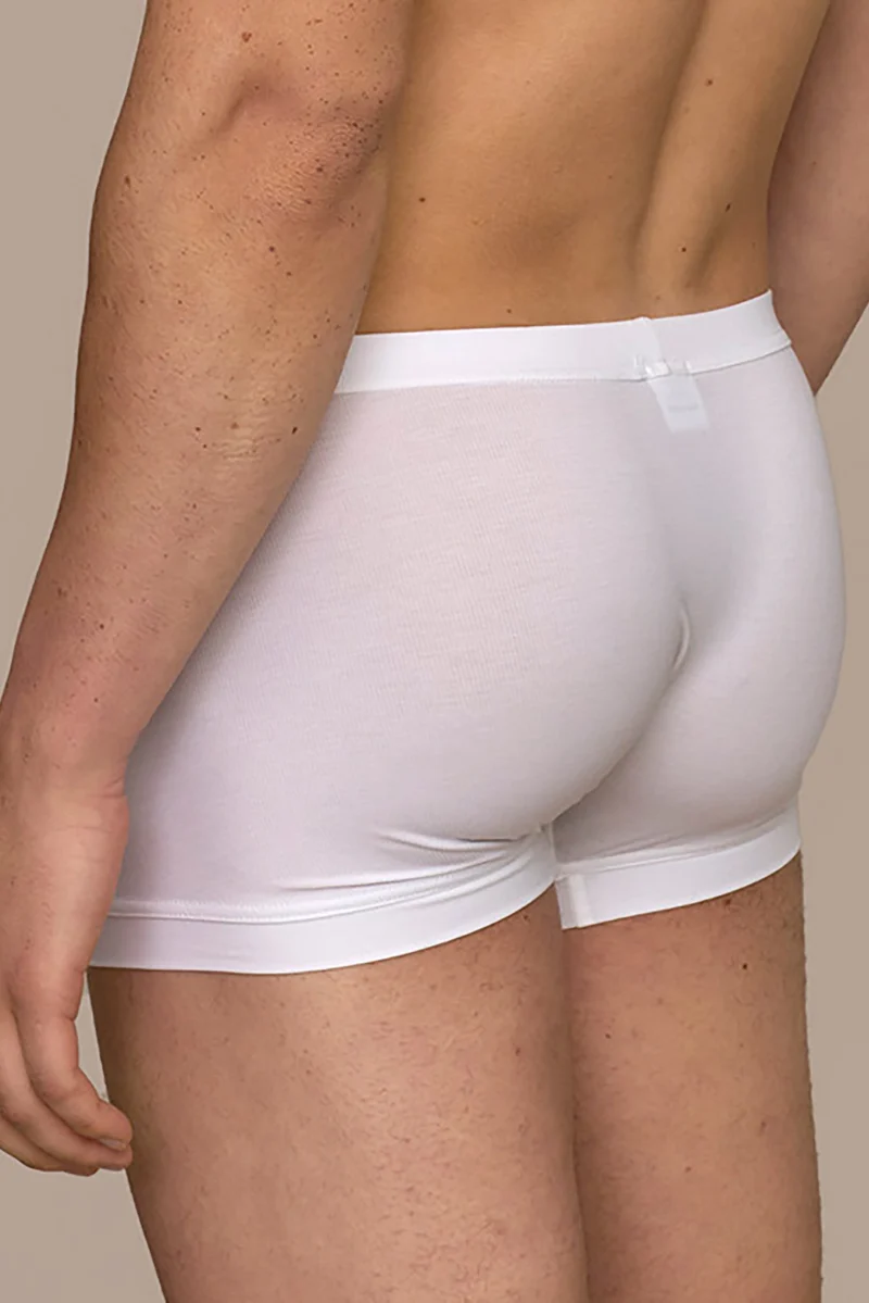 Boxerbrief / Unterhose in weiss aus natürlichem MicroModal