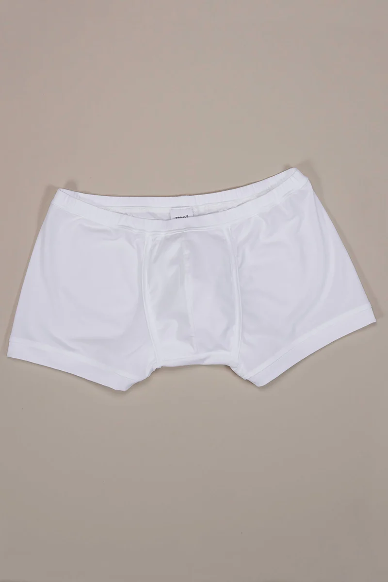 Boxerbrief / Unterhose in weiss aus natürlichem MicroModal