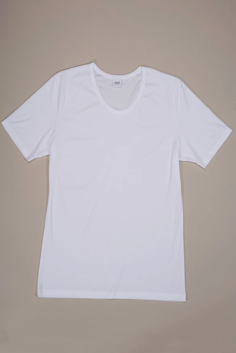 T-Shirt / Unterhemd in weiss aus natürlichem MicroModal von moi-basics