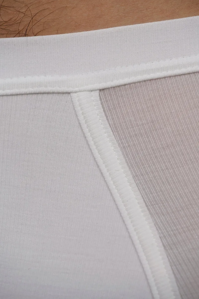 Unterhose / Brief in weiss aus natürlichem MicroModal von moi-basics