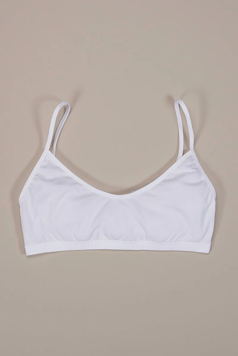Top white / BH in weiss aus natürlichem MicroModal von moi-basics