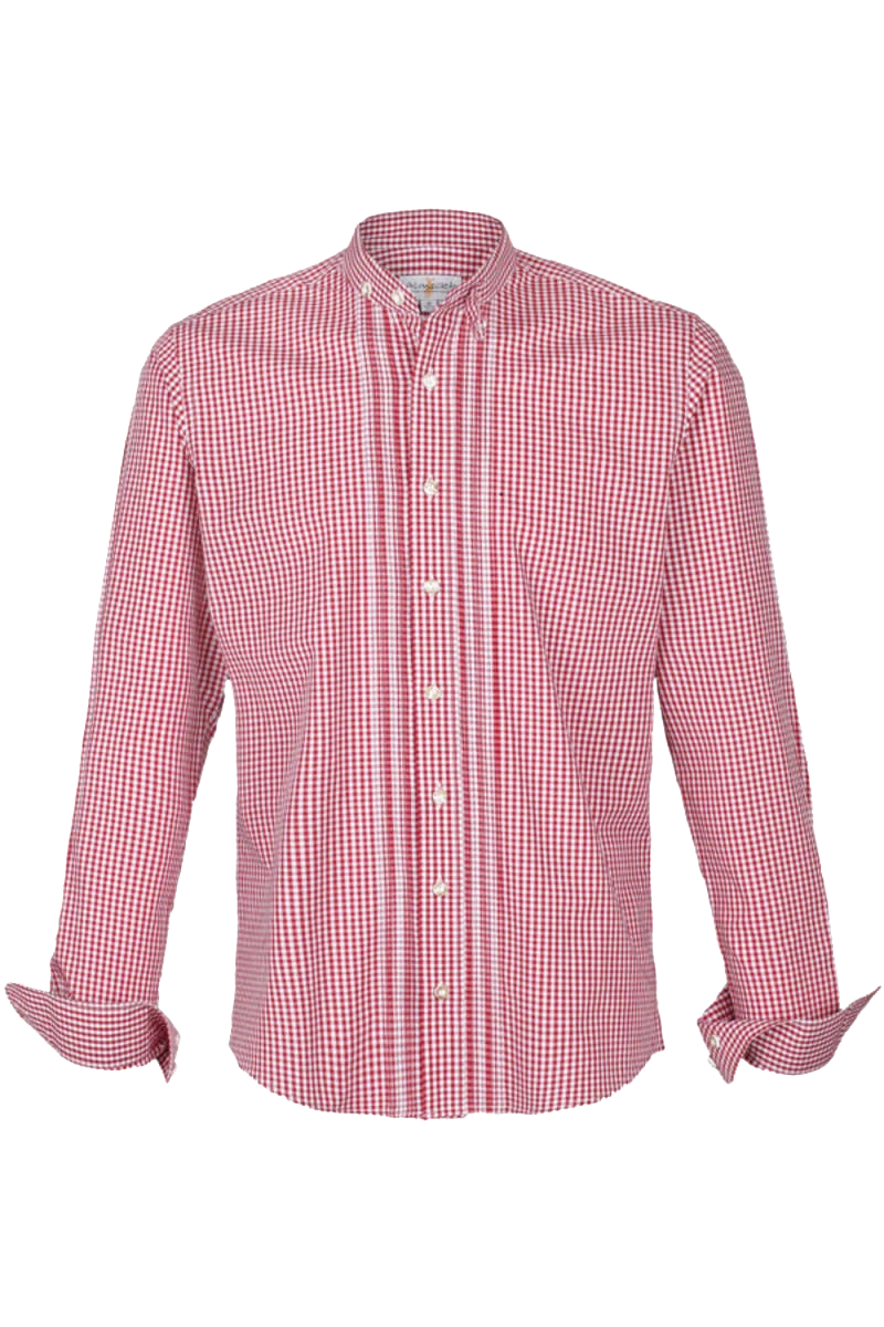 SLIM-FIT Stehkragen kariert
