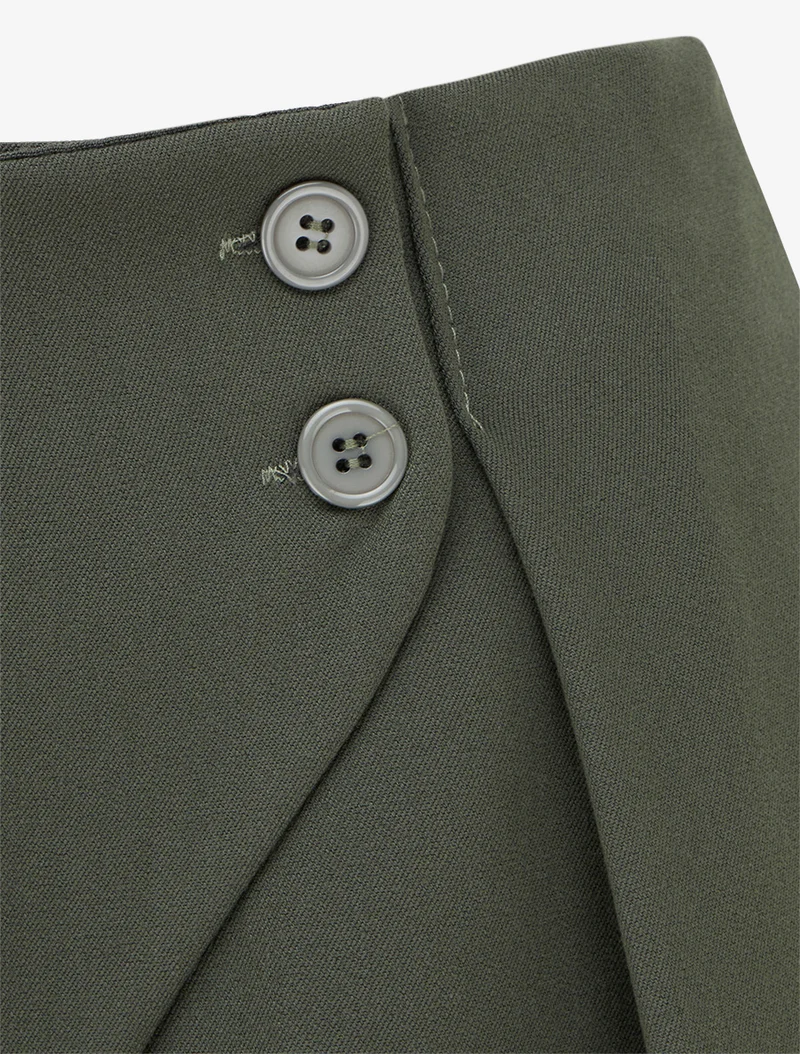 Uni Hose mit elastischem Bund - Kaki