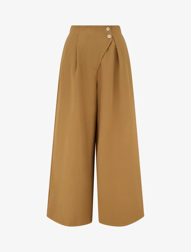 Uni Hose mit elastischem Bund - Kamel